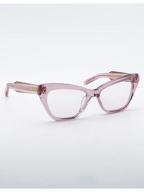 Massive Sale! Valentino V-TALE VLX-140C Cat Eye Eyeglasses - Transparent Pink